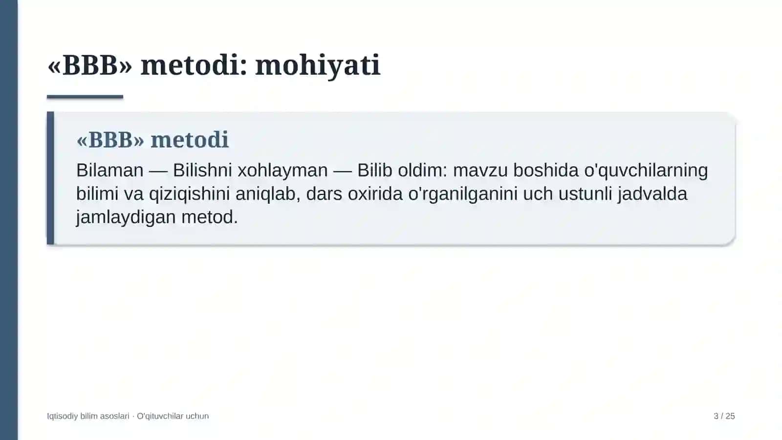 iqtisodiy bilim asoslari darslarida bbb metodidan foydalanish 5958 3