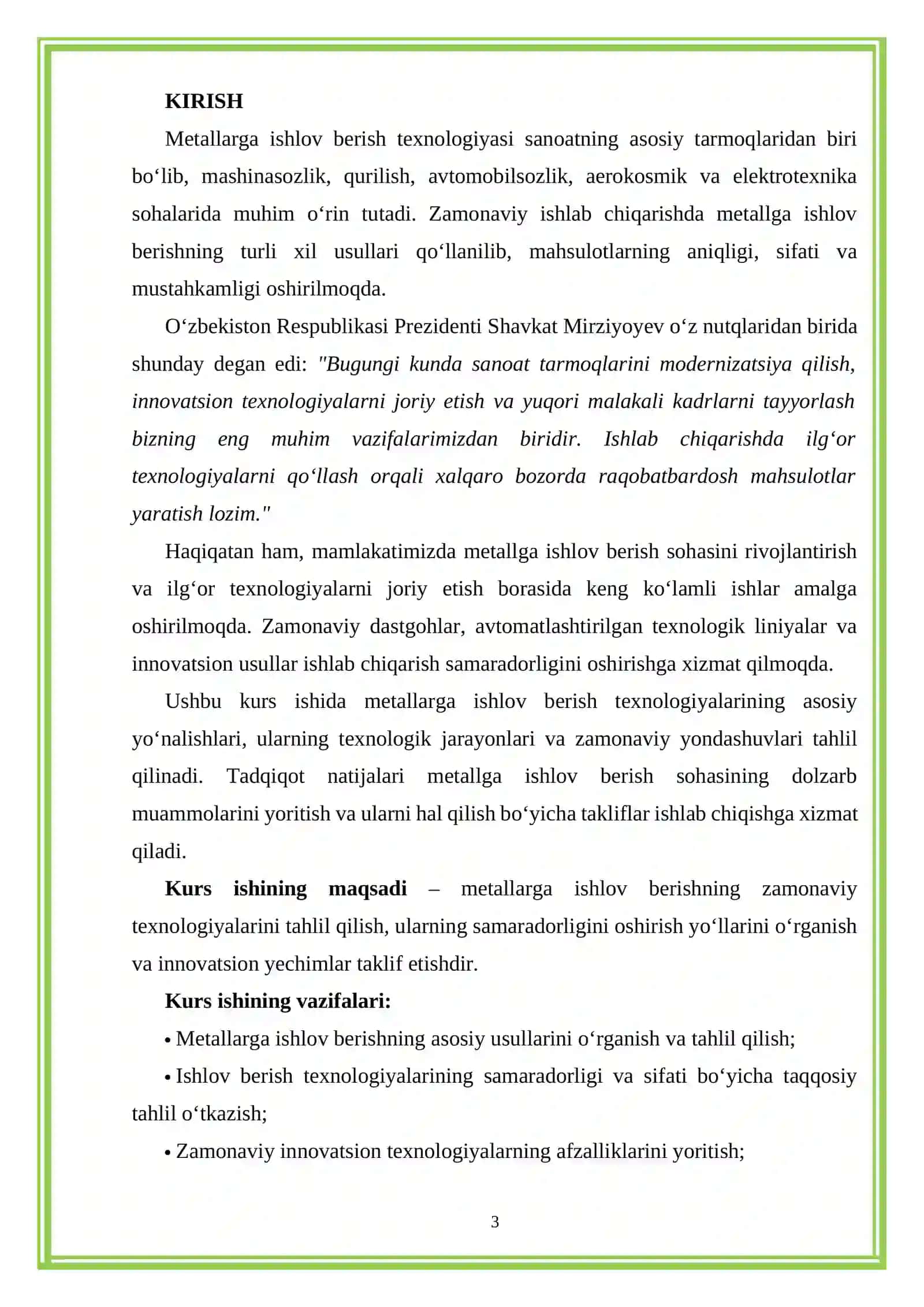 Metallarga ishlov berish texnologiyasi 3