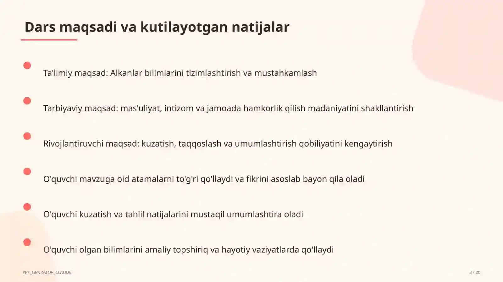 Alkanlar (10-sinf) 3