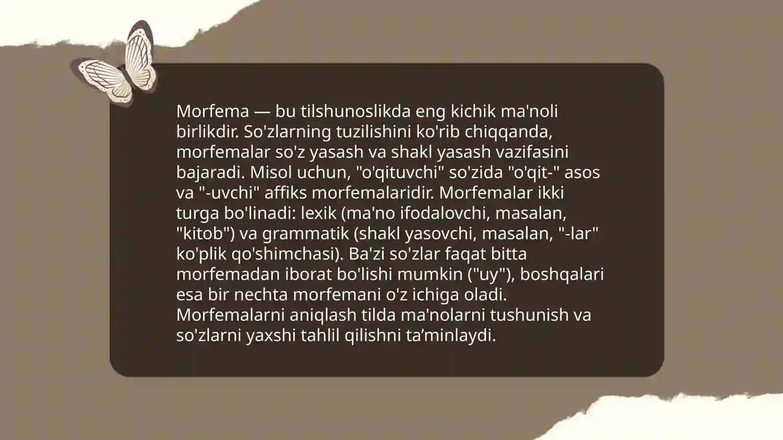 Sheva tillarining morfemik va morfologik belgilari va tushunchalari 3