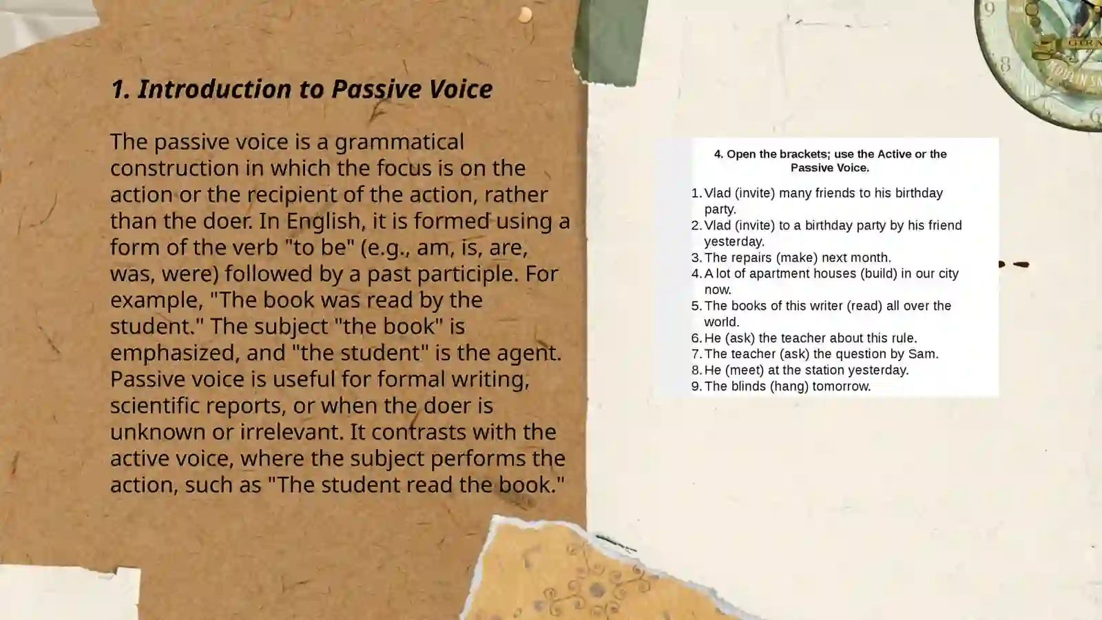 Passive voice 3