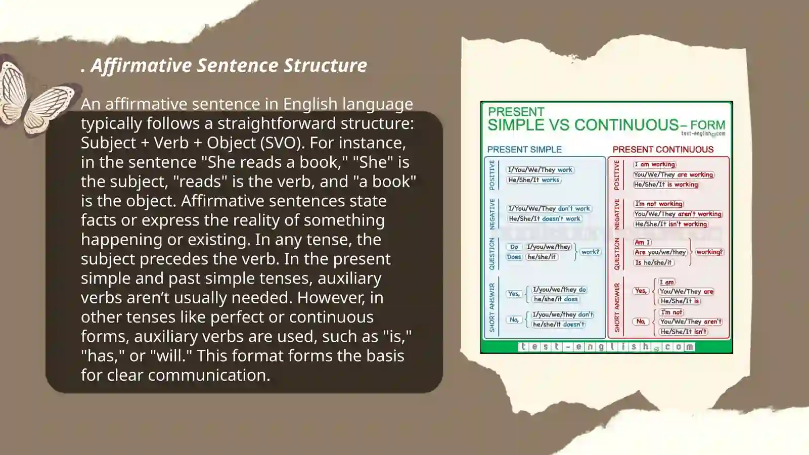 Present simple tense 3