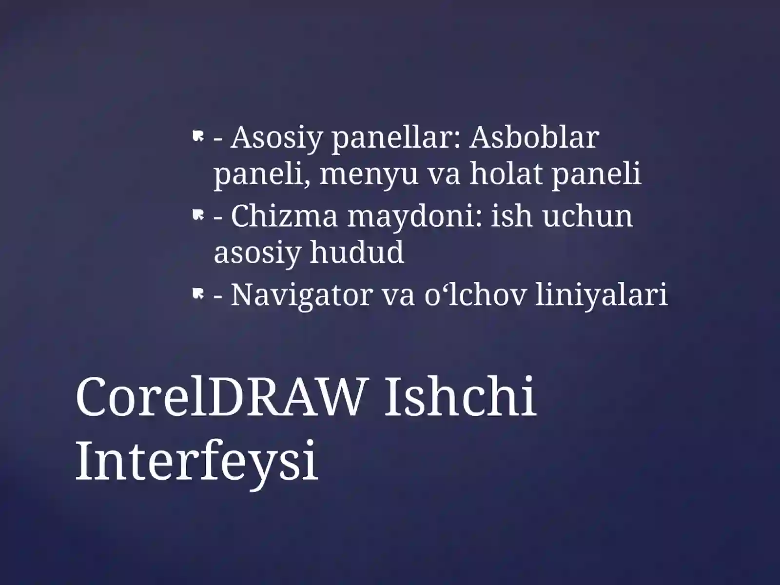 CorelDRAW Dasturiga Kirish 3