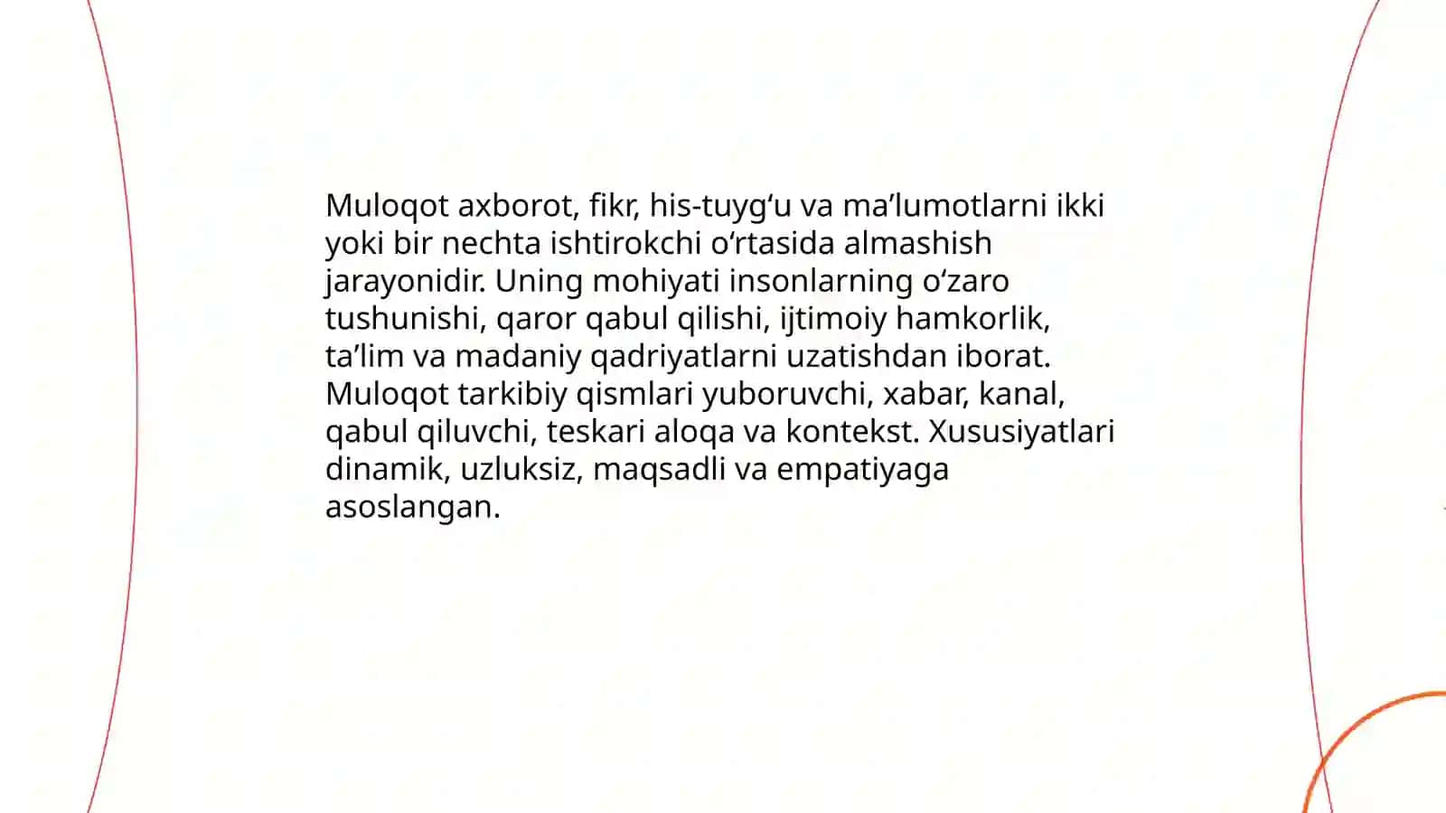 Muloqot haqida tushuncha Marjona 3