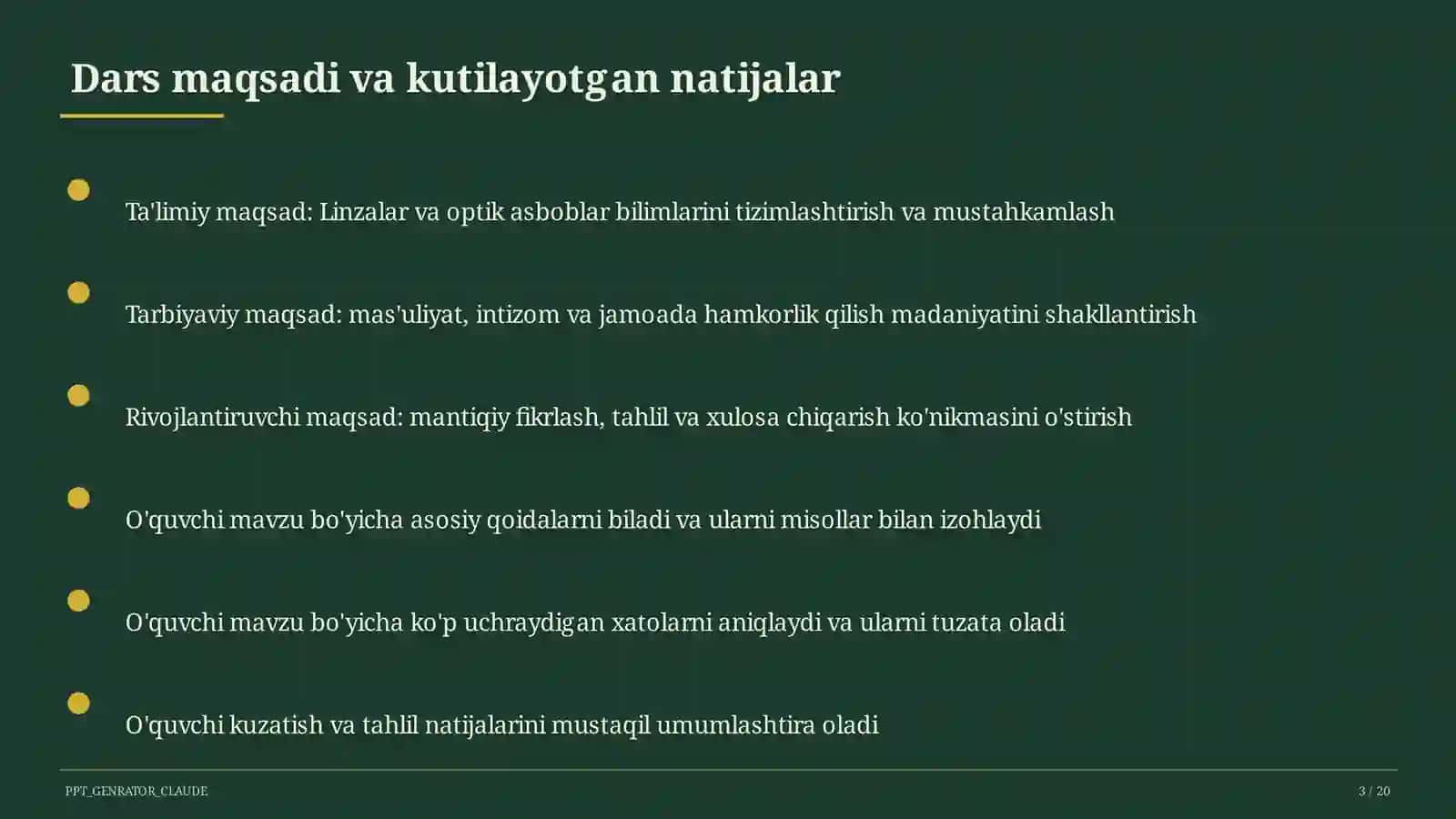 Linzalar va optik asboblar (11-sinf) 1