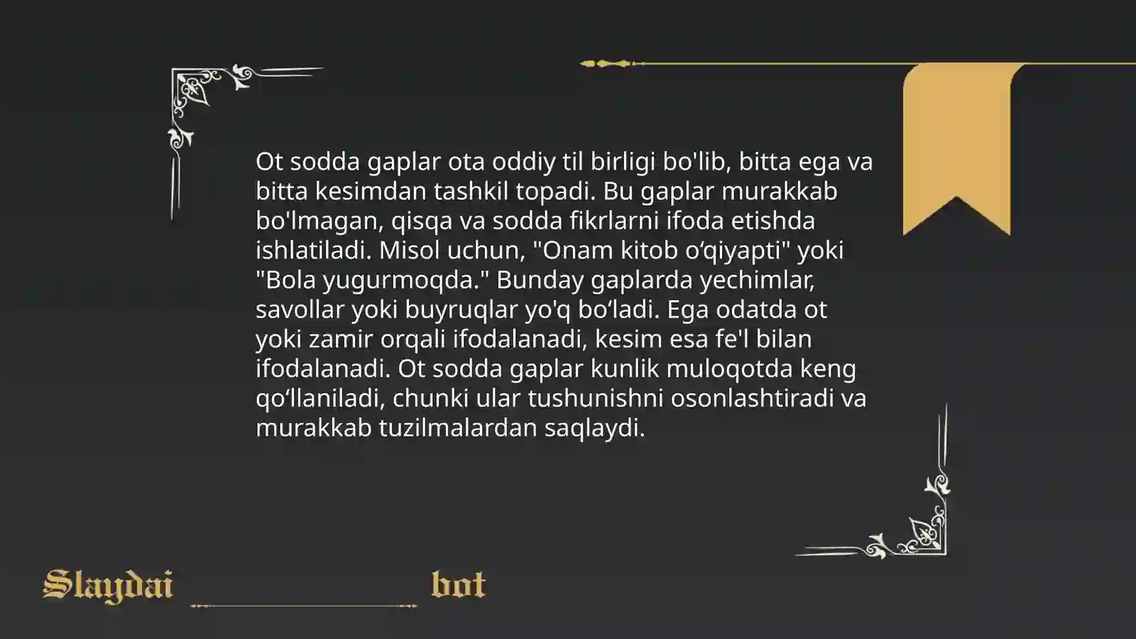 Ot sodda gaplar 3