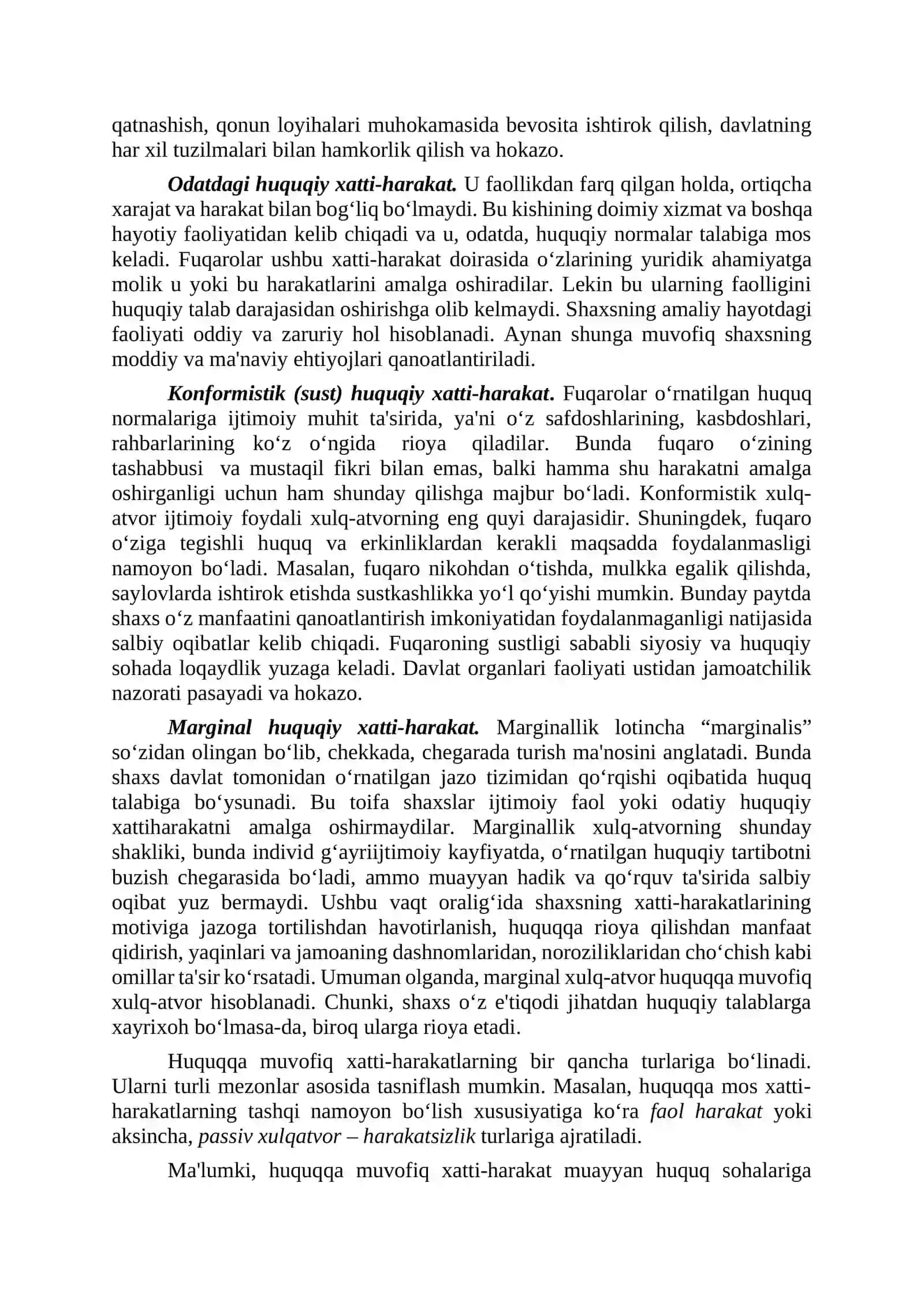 HUQUQIY XULQ-ATVOR, HUQUQBUZARLIK VA YURIDIK JAVOBGARLIK 3