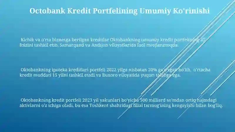 Octobank kredit portfeli 3