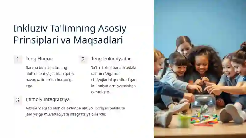 O'zbekistonda Inkluziv Ta'lim: Alohida Ta'limga Ehtiyoji Bo'lgan Bolalar Uchun Yangi Yondashuvlar 3