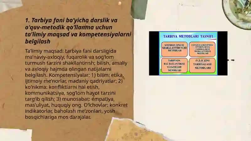 Tarbiya fani boʻyicha darsliklar va oʻquv metodik qoʻllanmalar yaratishni oʻrganish 3