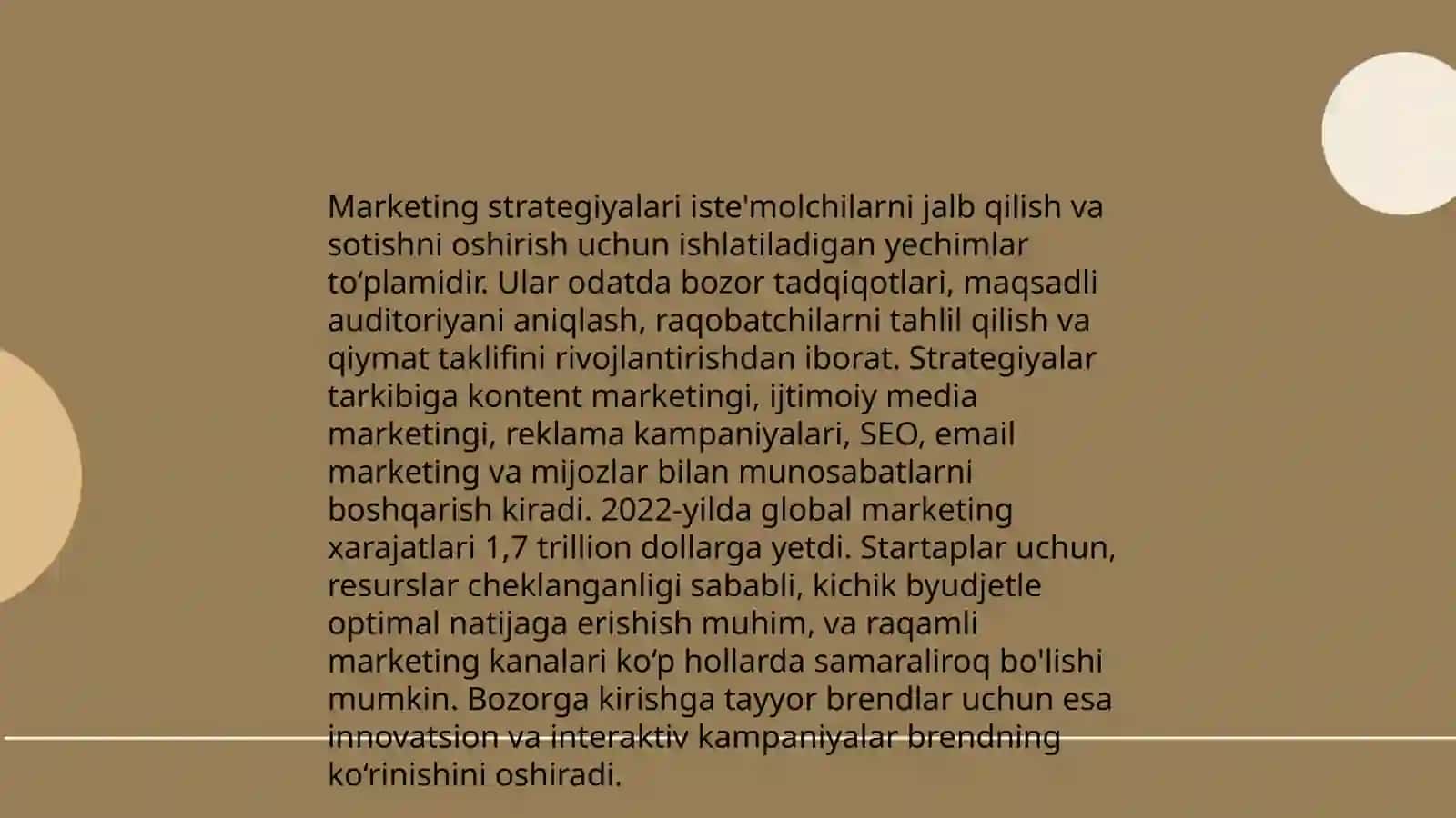 Marketing va ehtiyojlarning qondirilishi 3