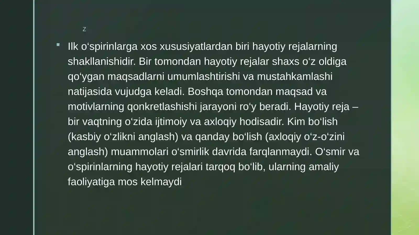 O’spirinlik davrida kasbtanlashga oid muammolar 3