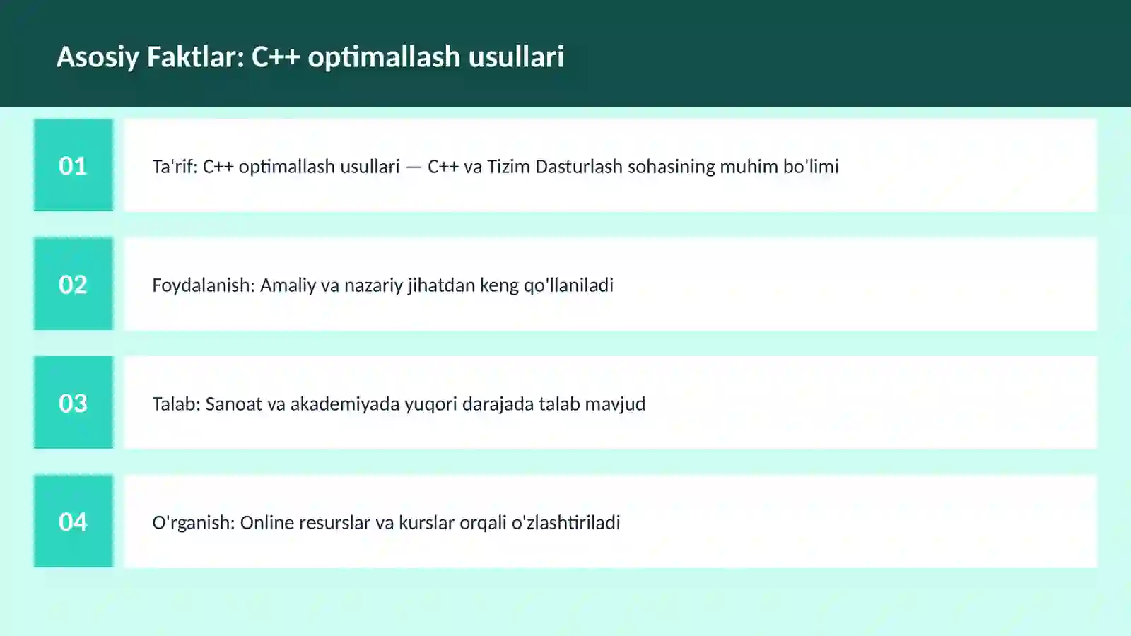 C++ VA TIZIM DASTURLASH 3