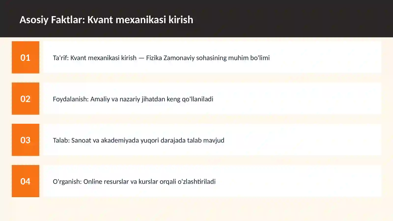 Kvant mexanikasi kirish 3