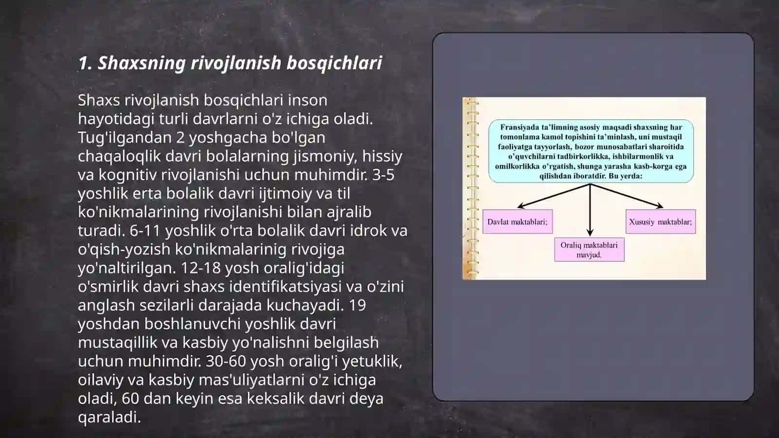Shaxsning rivojlanishi, tarbiyasi vaijtimoiylashuvi. Didaktik nazariyalar va ta’limpradigmalari 3