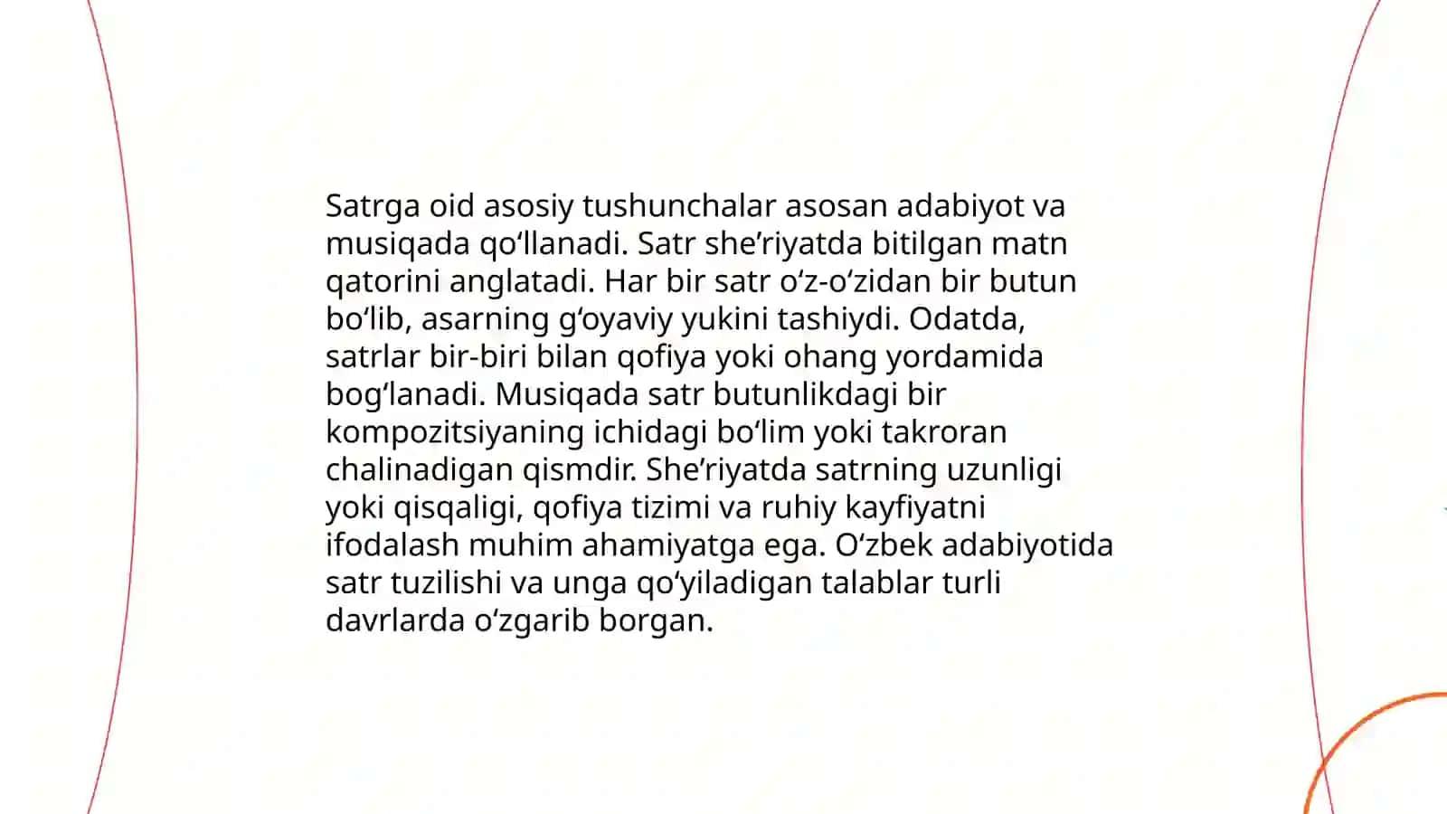 Satr va belgi haqida tushuncha 3