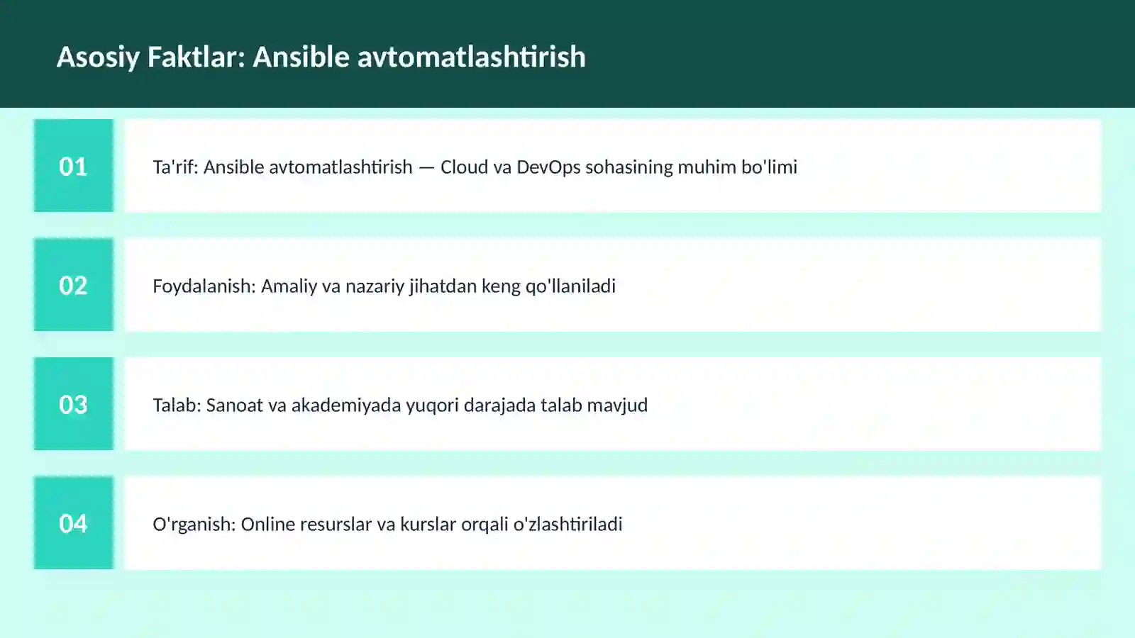 Ansible avtomatlashtirish 3