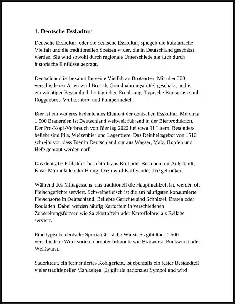 Deutsche Esskultur 3