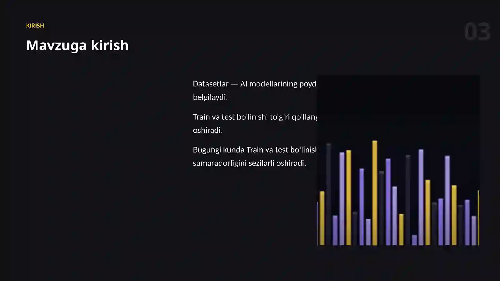 Datasetlar va ma'lumot 3