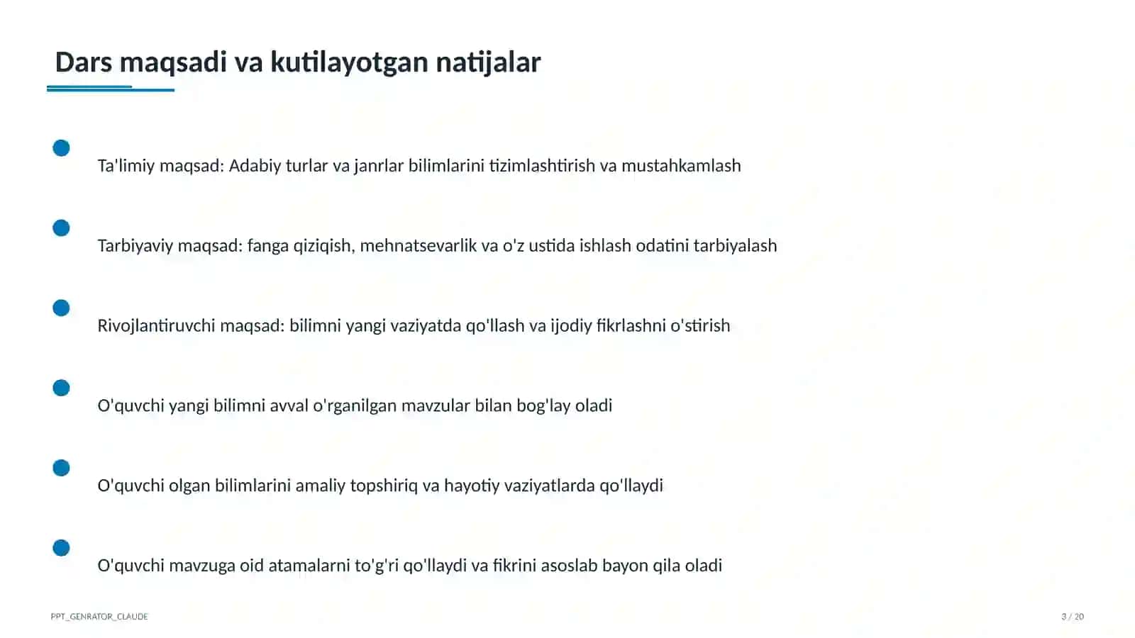 Adabiy turlar va janrlar (10-sinf) 3