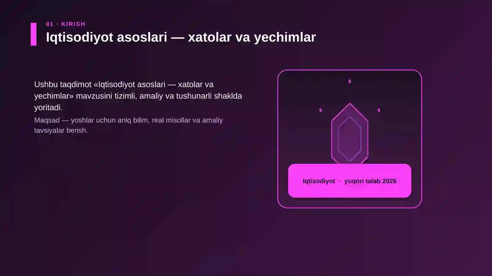Iqtisodiyot asoslari — xatolar va yechimlar 3