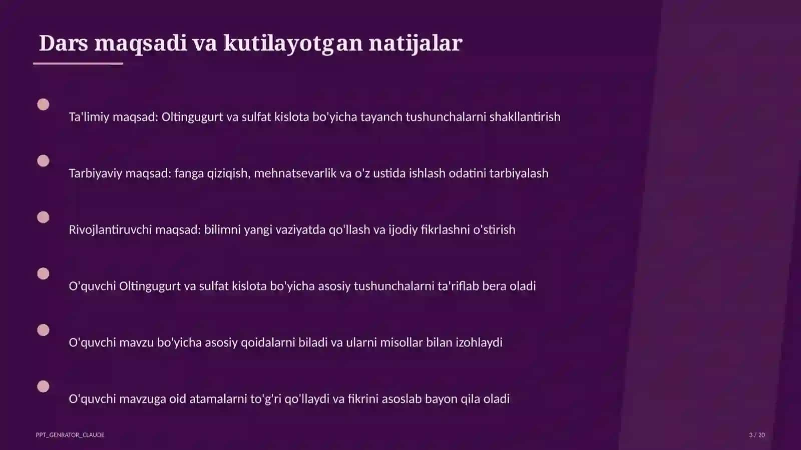 Oltingugurt va sulfat kislota (9-sinf) 2