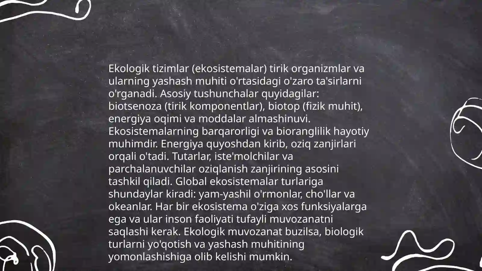 Ekologik tizimlar va ularning xususiyatlari 3