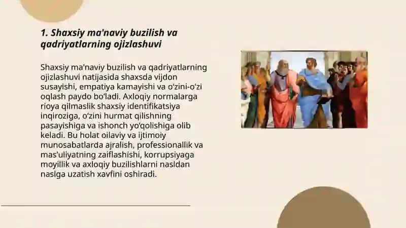 Axloqiy Standartlarni Buzish Natijalari 3