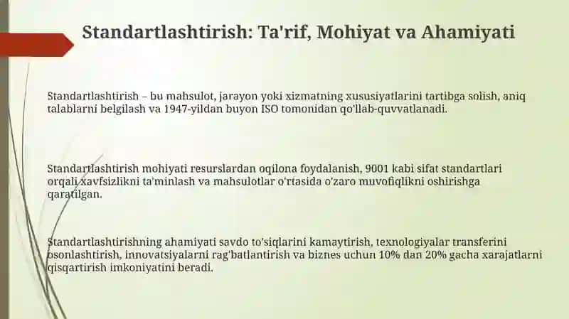 Standartlashtirish 3