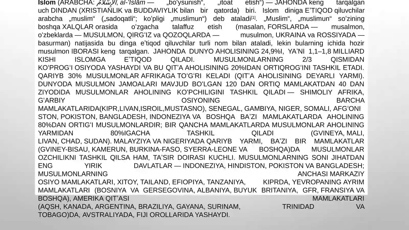 Islom oqimlari va yo‘nalishlarining paydo bo‘lishi sabablari, eʼtiqodidagi bo‘linishlarning sabablari va oqibatlari 3