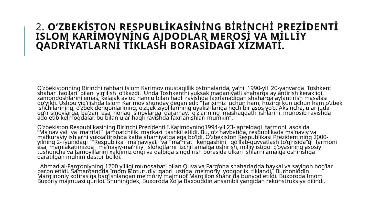 Mustaqillik yillari 3