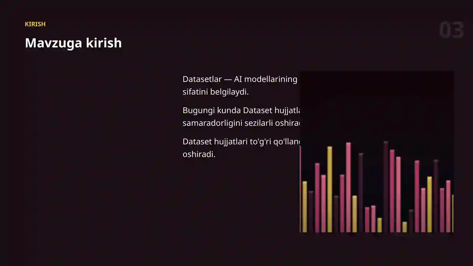 Datasetlar va ma'lumot 3