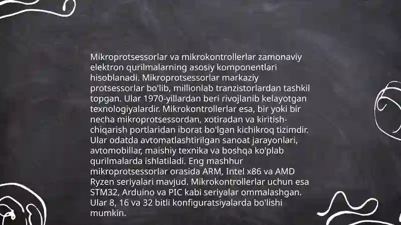 mikroprosserlar va mikrokontrollerlar 3