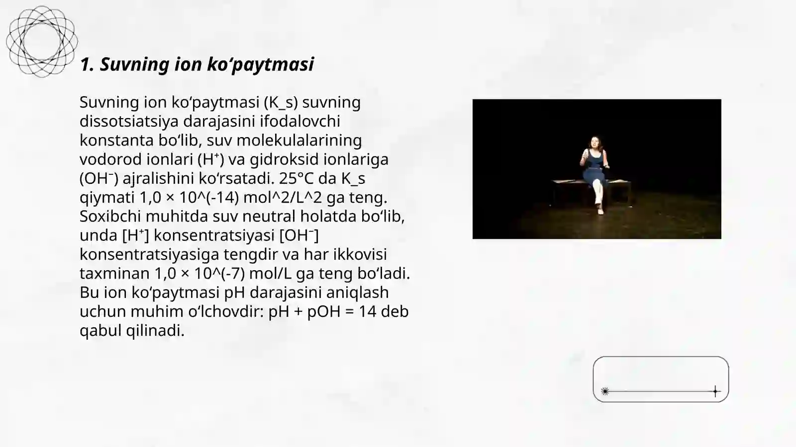 Suvning ion koʻpaytmasi 3