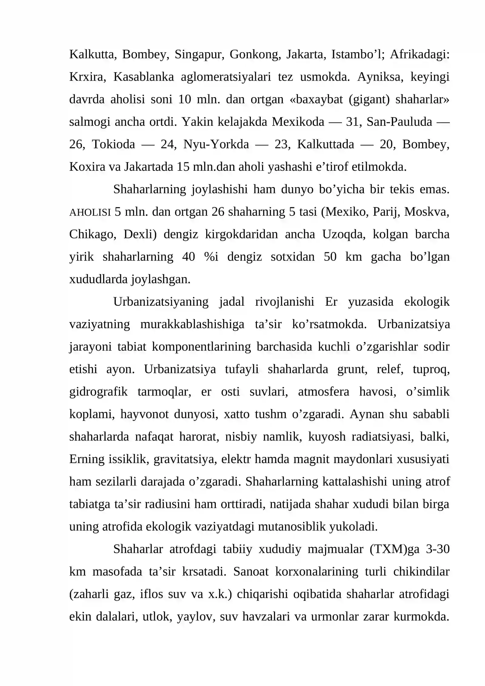 Urbanizatsiya va atrof muhit 3