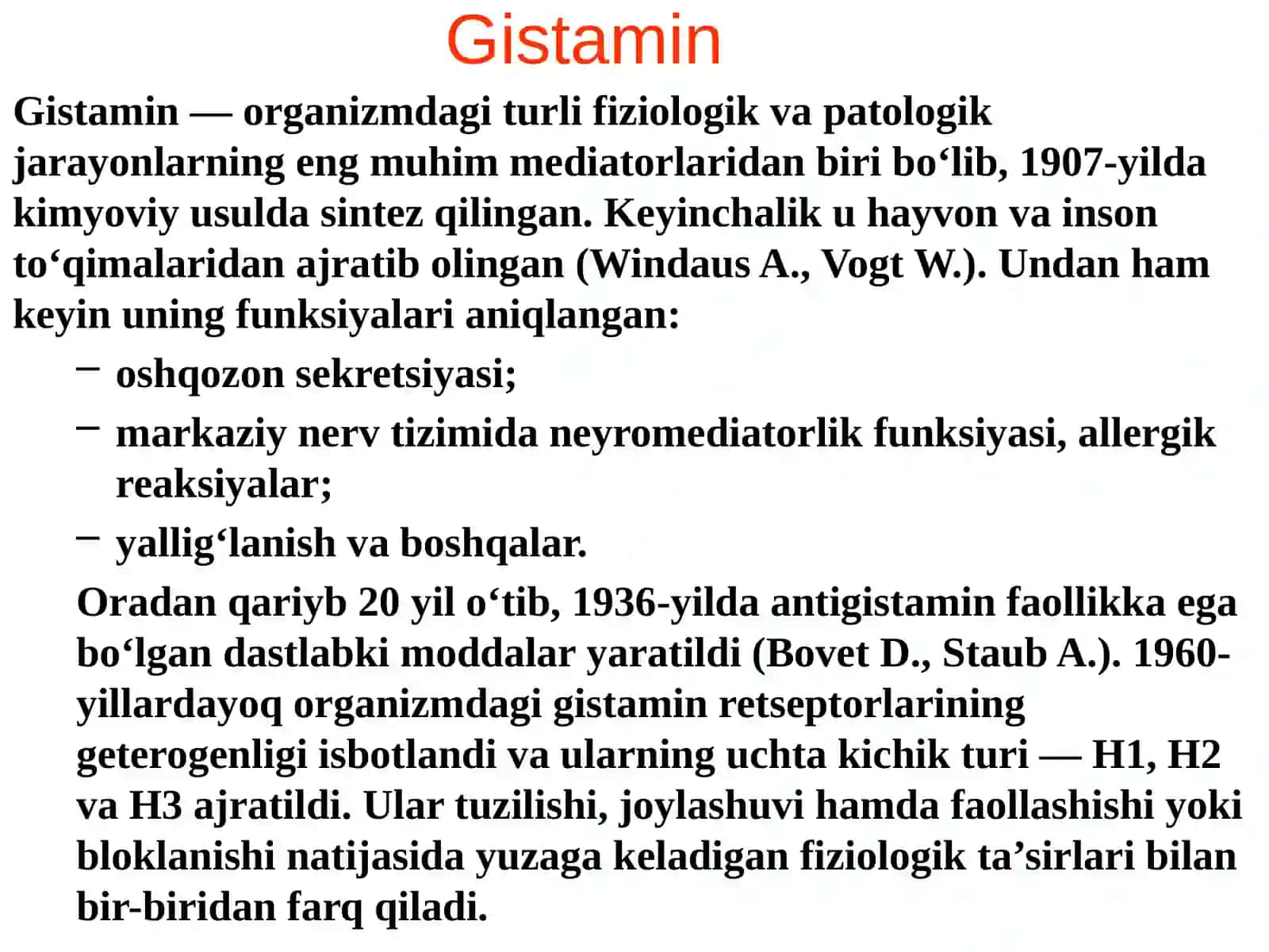Antigistamindori preparatlarining klinik farmokologiyasi 3