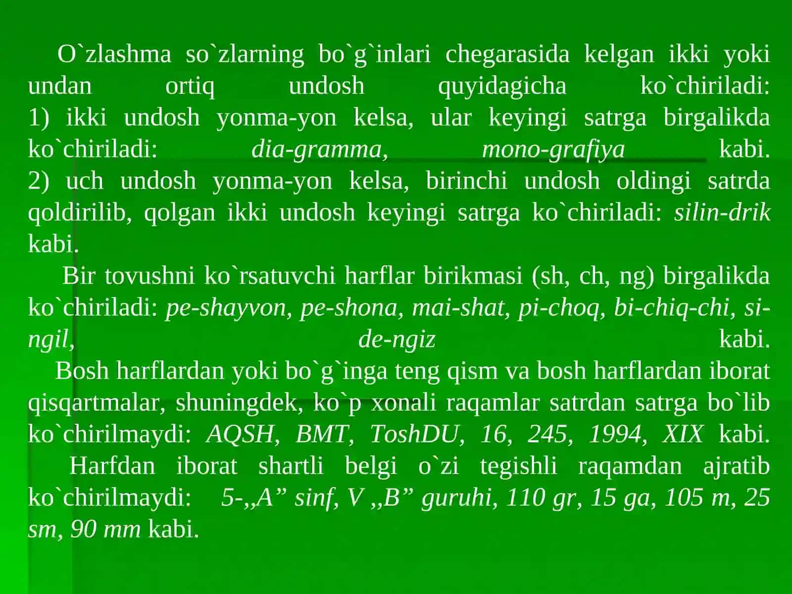BO`G`IN KO`CHIRISH QOIDALARI 3