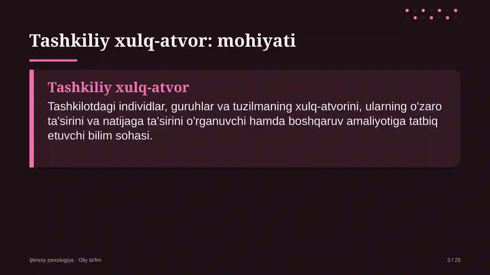 xizmat ko'rsatish sohasida tashkiliy xulq atvor 9494 3