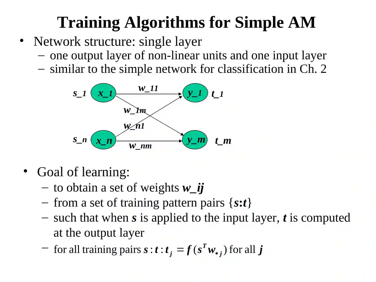 Associative Memory 3