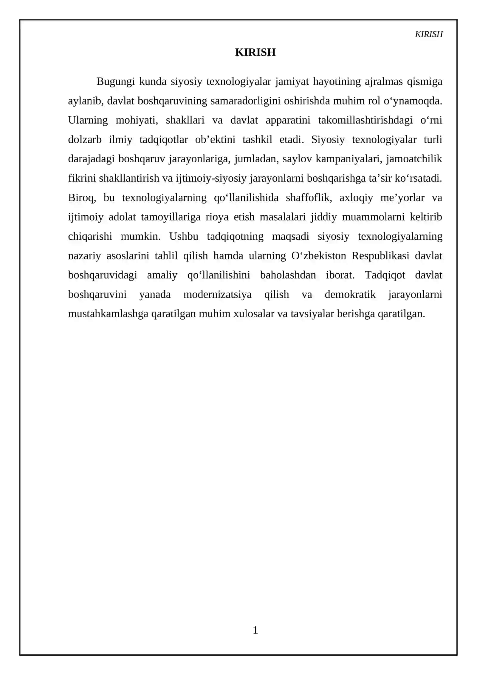siyosiy texnalogiya va ularning davlat boshqaruvida oʻrni 3