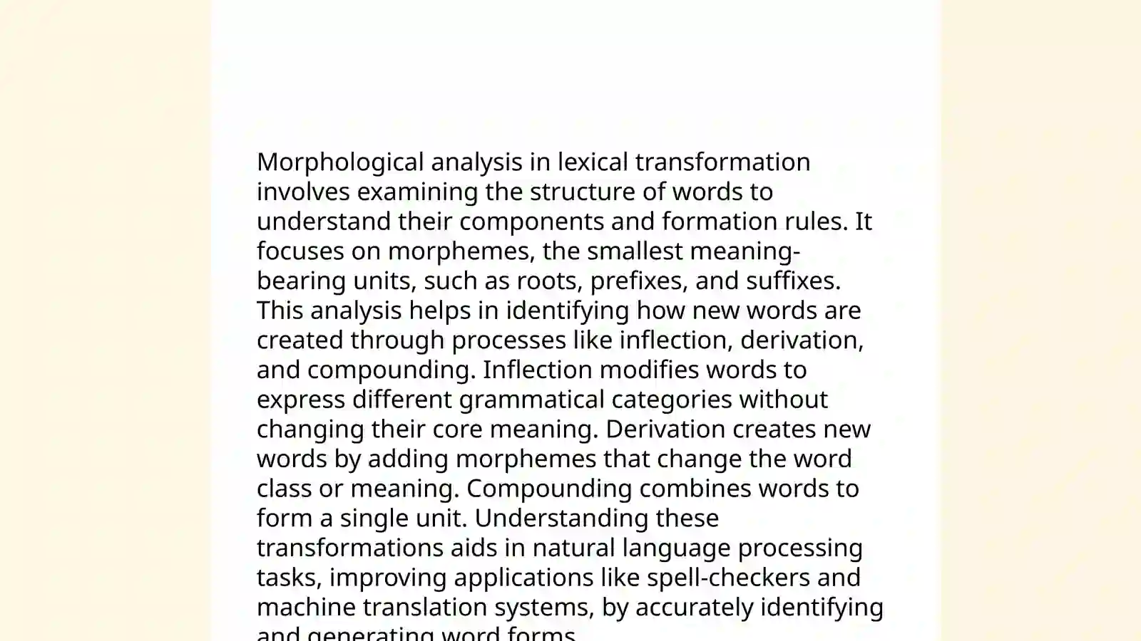 Lexical transformation 3
