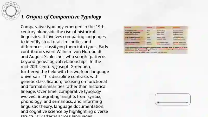 History of Comparative Typology 3