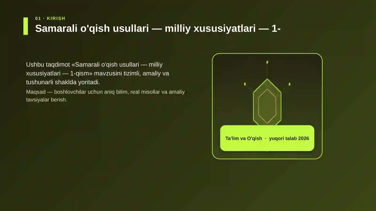 Samarali o'qish usullari — milliy xususiyatlari — 1-qism 3