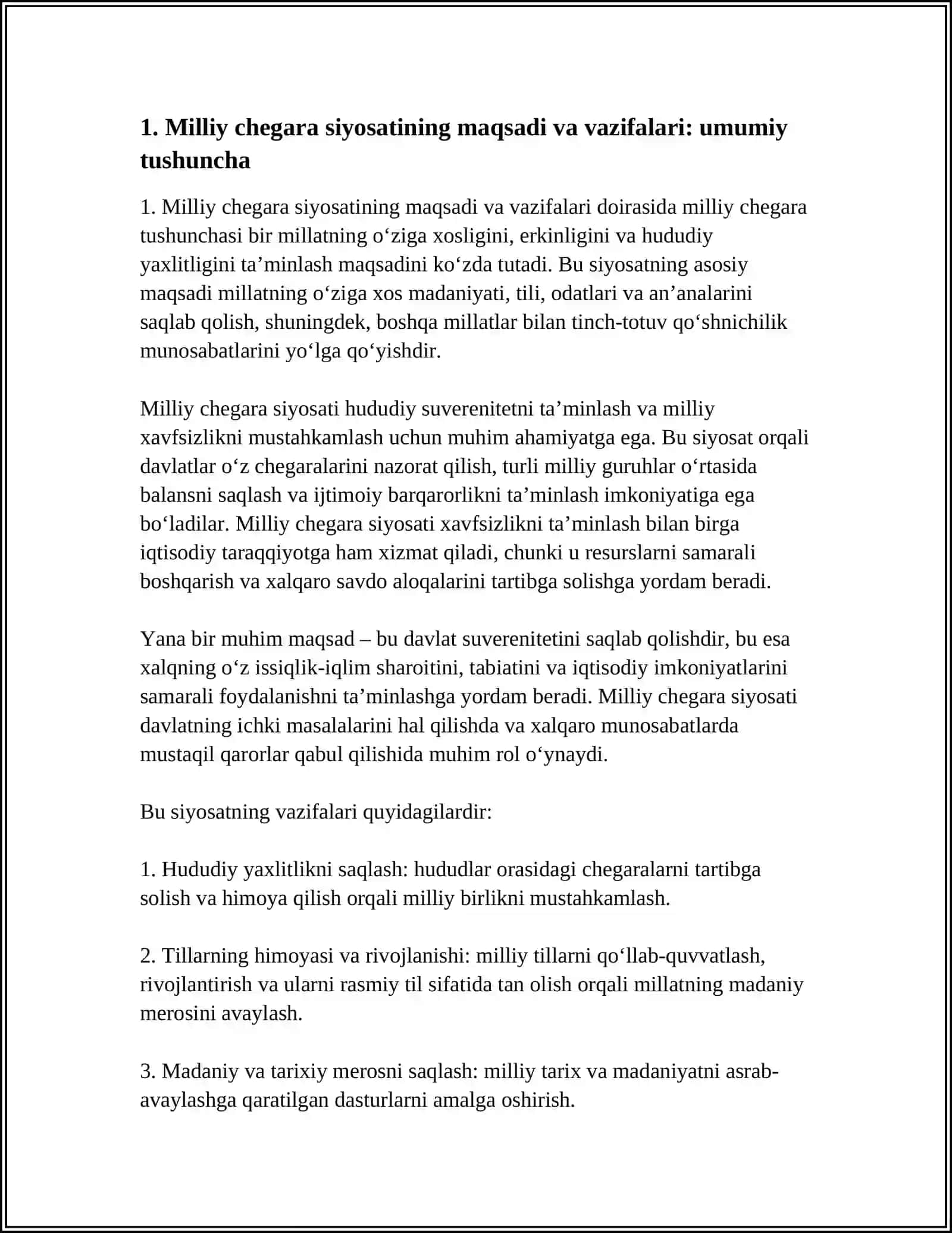 MILLIY CHEGARALANISH SIYOSATI MAQSAD VA VAZIFALARI 3
