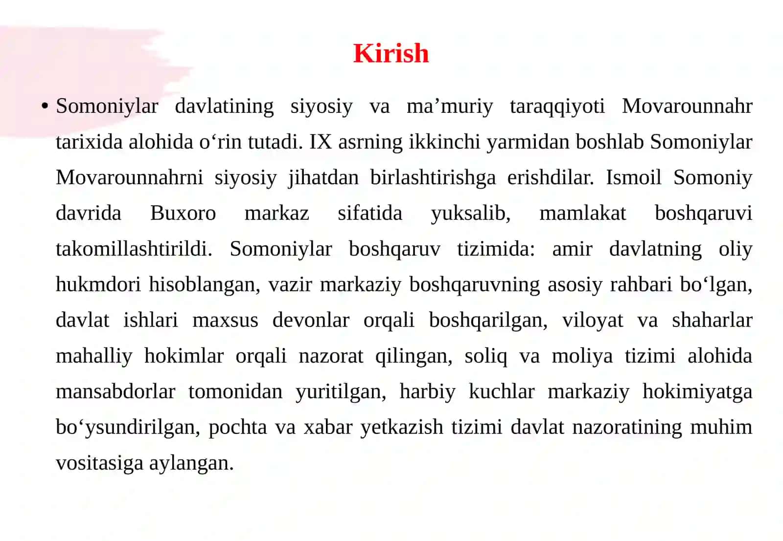 Somoniylar davrida davlat boshqaruvi va mansablar tizimi 3