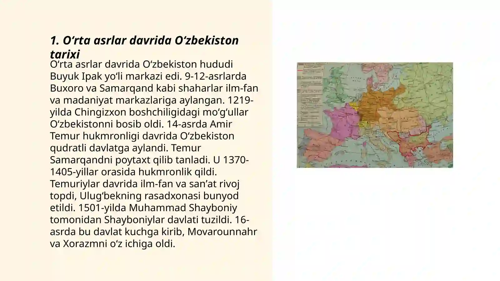 Oʻrta asrlar davri tarixi 3