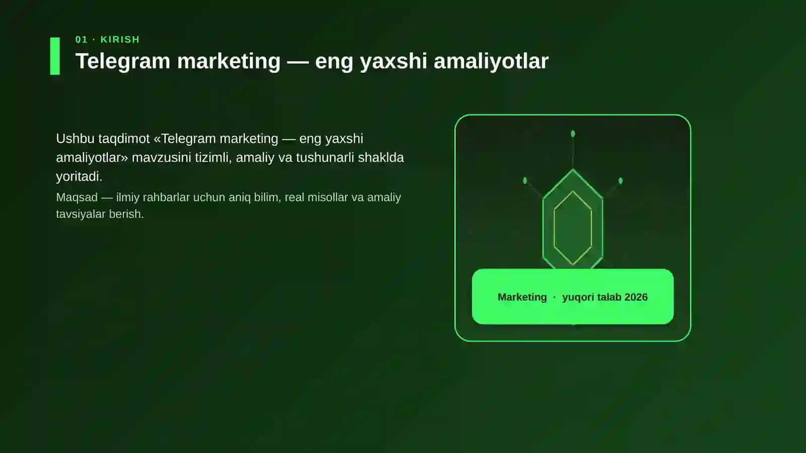 Telegram marketing — eng yaxshi amaliyotlar 3