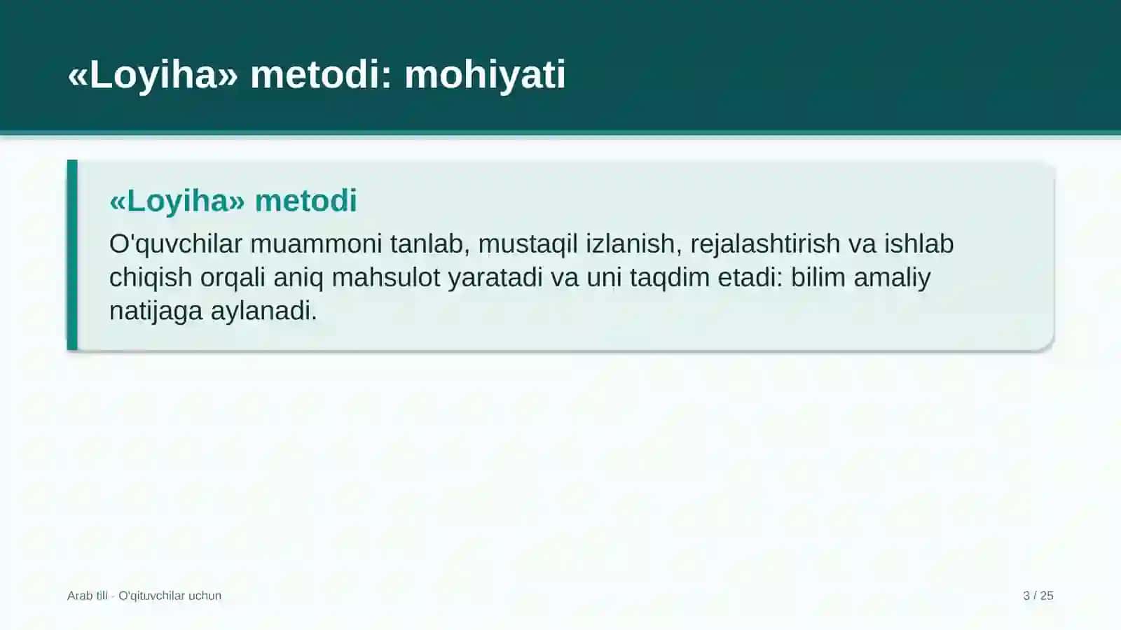arab tili darslarida loyiha metodidan foydalanish 4449 3