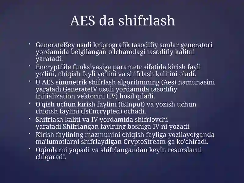 Shifrlash algoritmlari 3