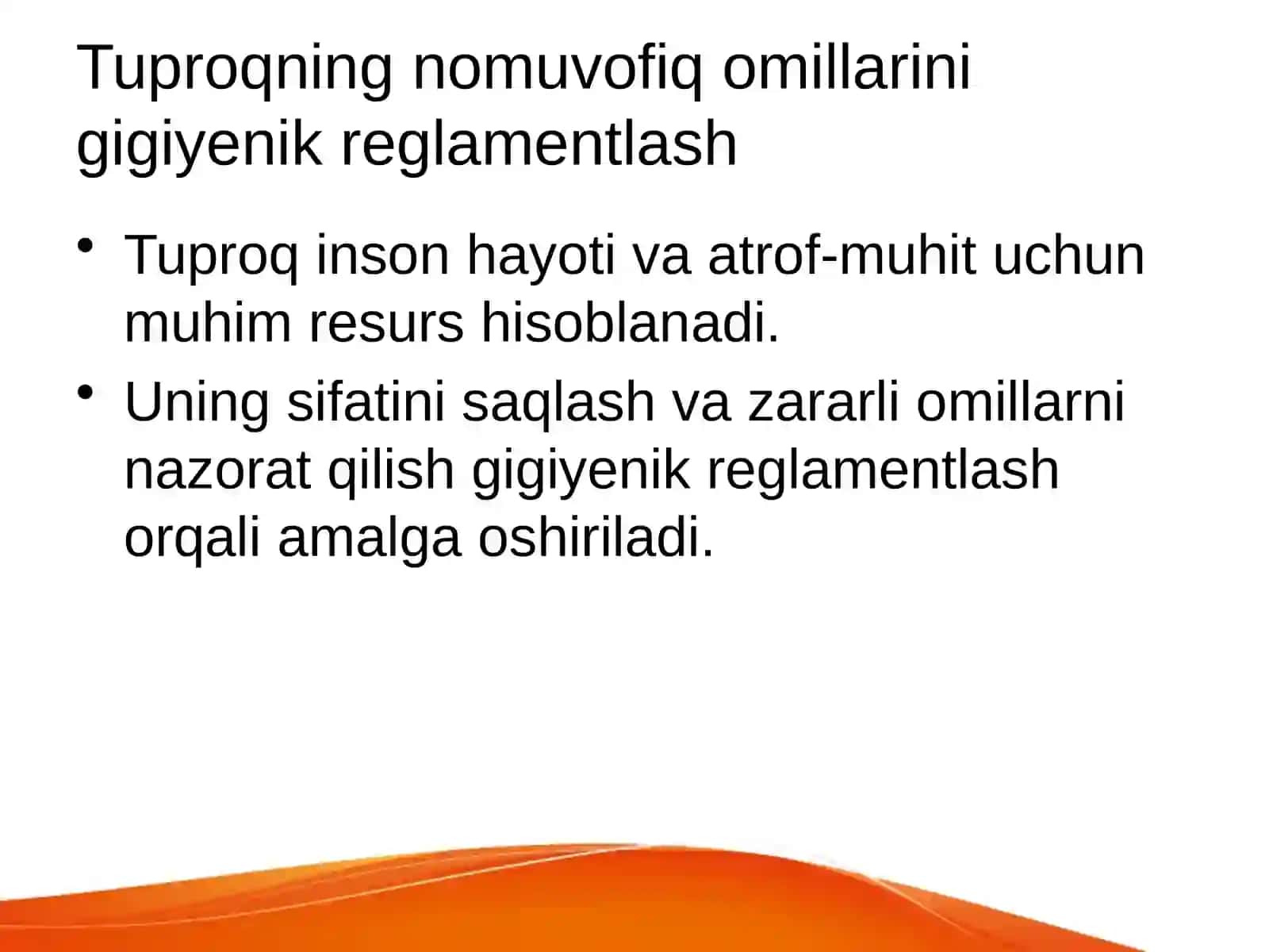 Tuproq gigiyenasi va uning ahamiyati 3